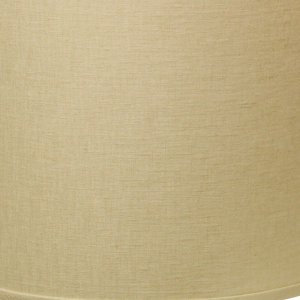 Beige Linen Drum Lamp Shade — view 5