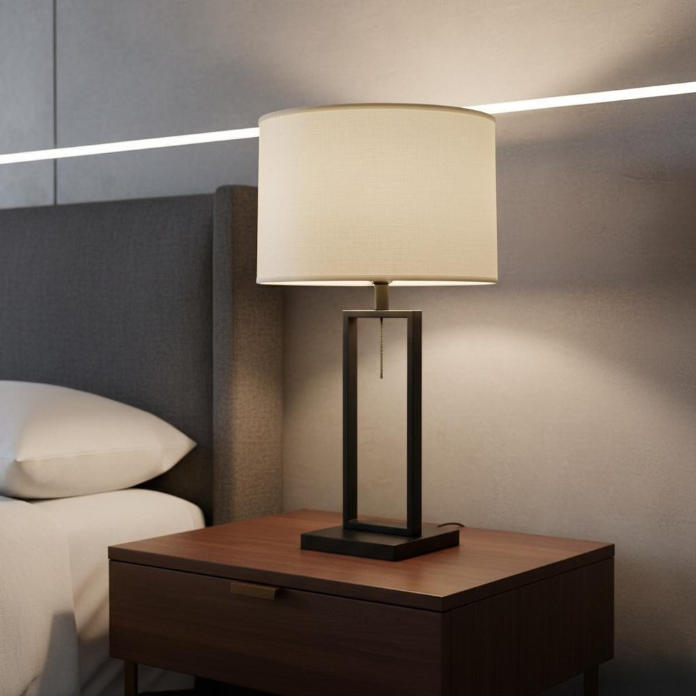 White Linen Drum Lamp Shade HomeRoots