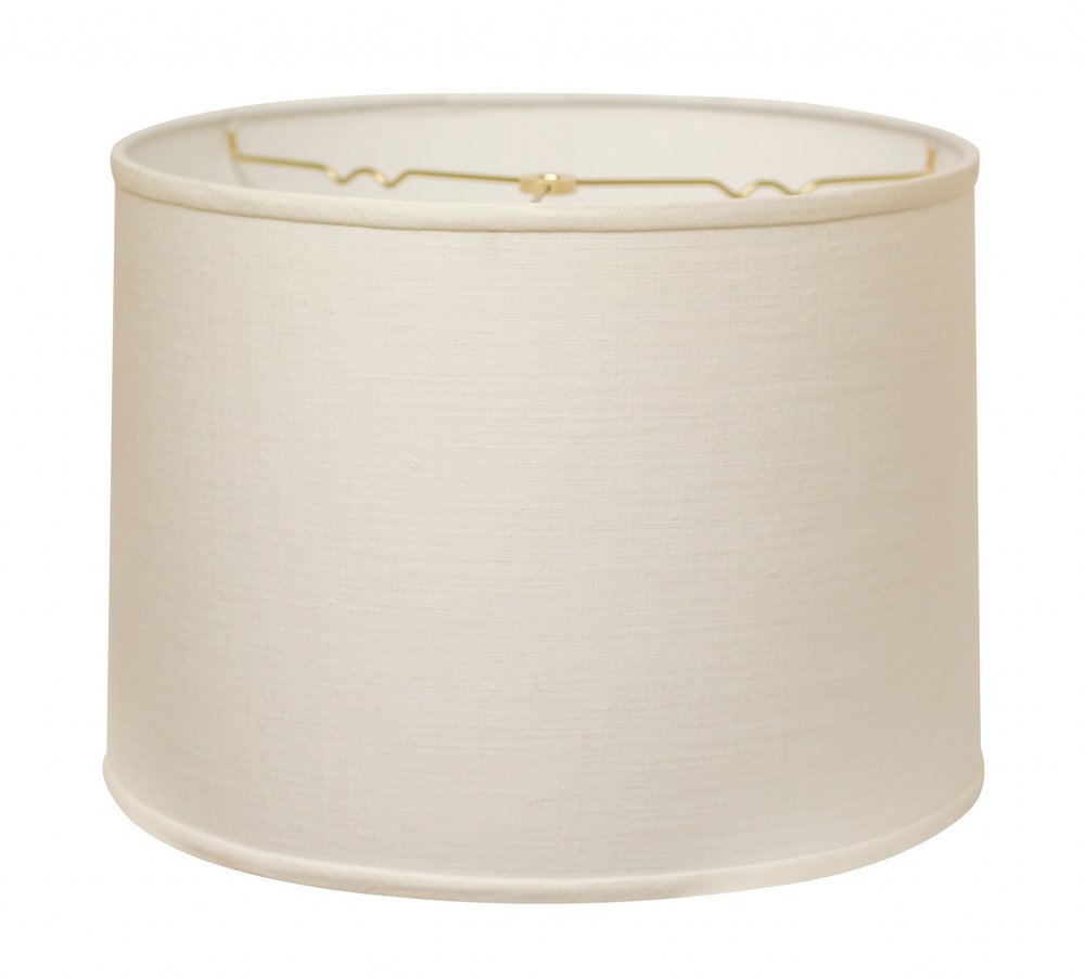 White Linen Drum Lamp Shade HomeRoots
