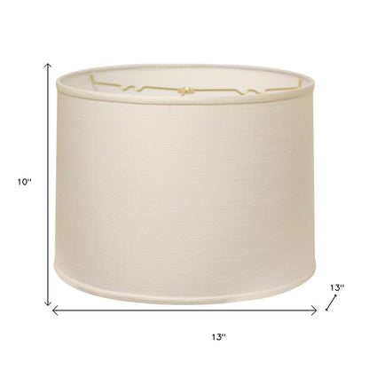 White Linen Drum Lamp Shade HomeRoots