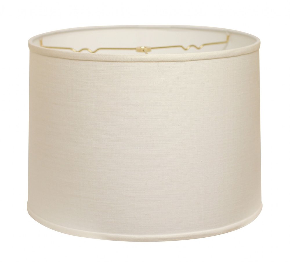 White Linen Drum Lamp Shade HomeRoots