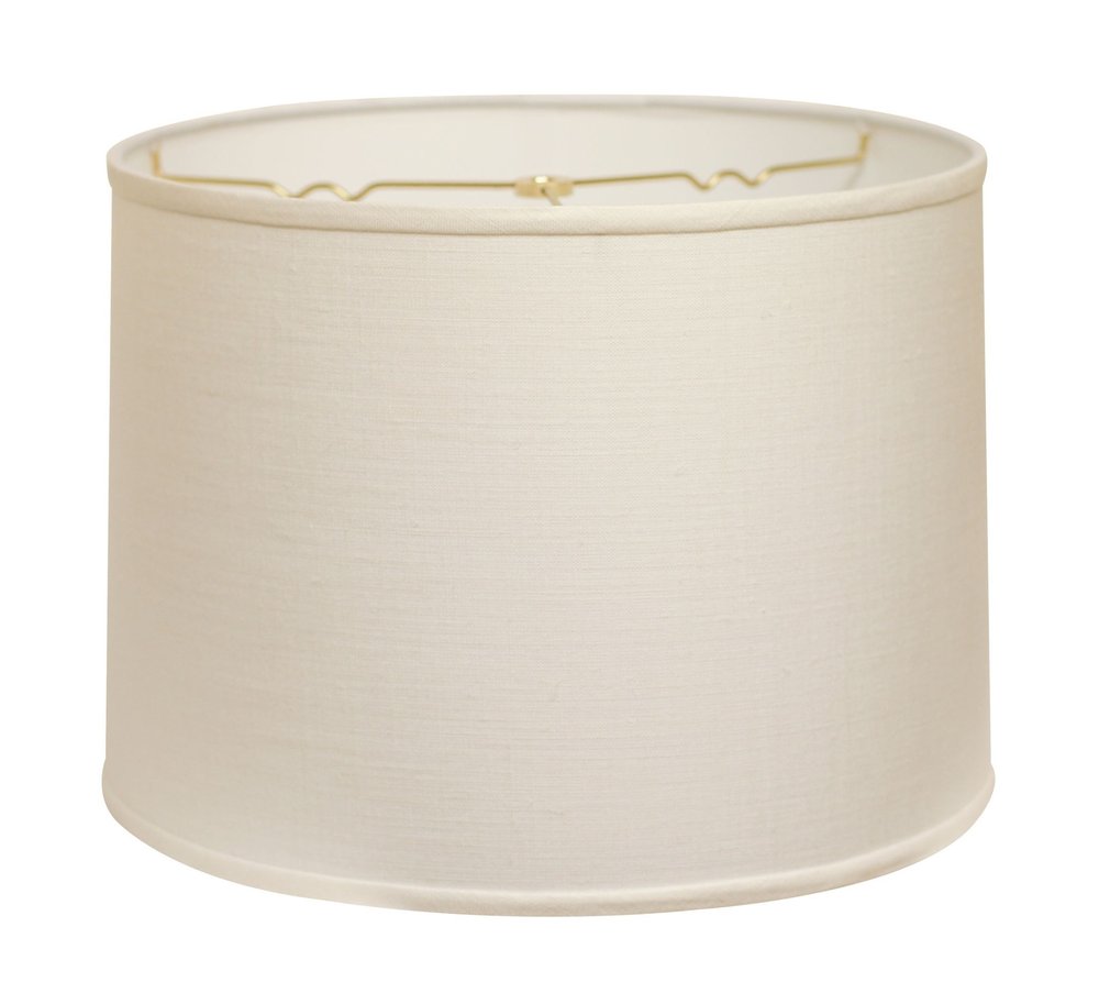 White Linen Drum Lamp Shade HomeRoots