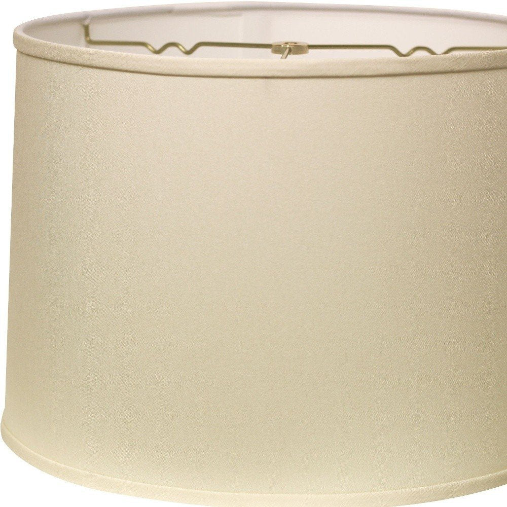 Ivory No Slub Innsbruck Drum Lamp Shade — view 4