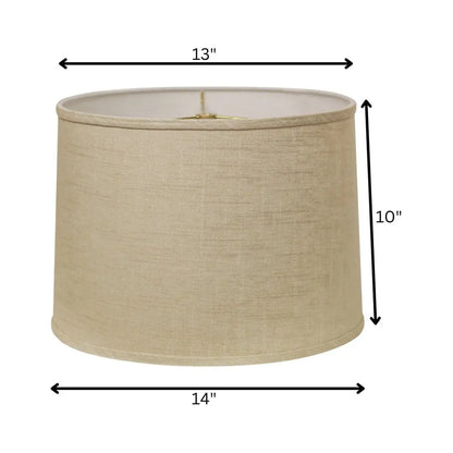 Light Yellow Linen Drum Lamp Shade HomeRoots