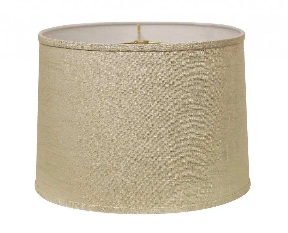 Light Yellow Linen Drum Lamp Shade HomeRoots