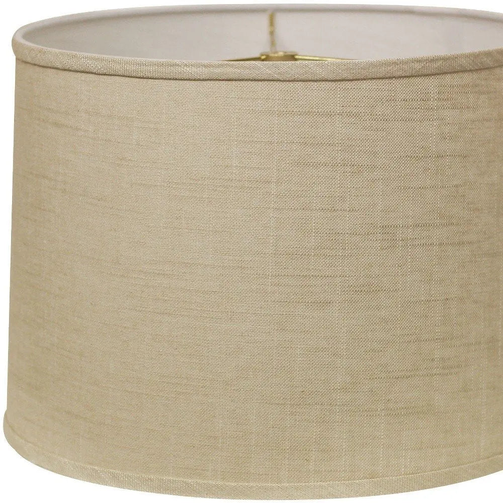 Light Yellow Linen Drum Lamp Shade HomeRoots