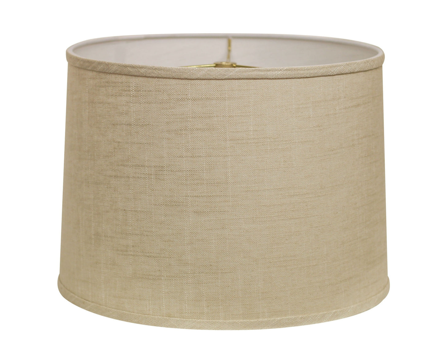 14" Light Wheat Throwback Drum Linen Lampshade