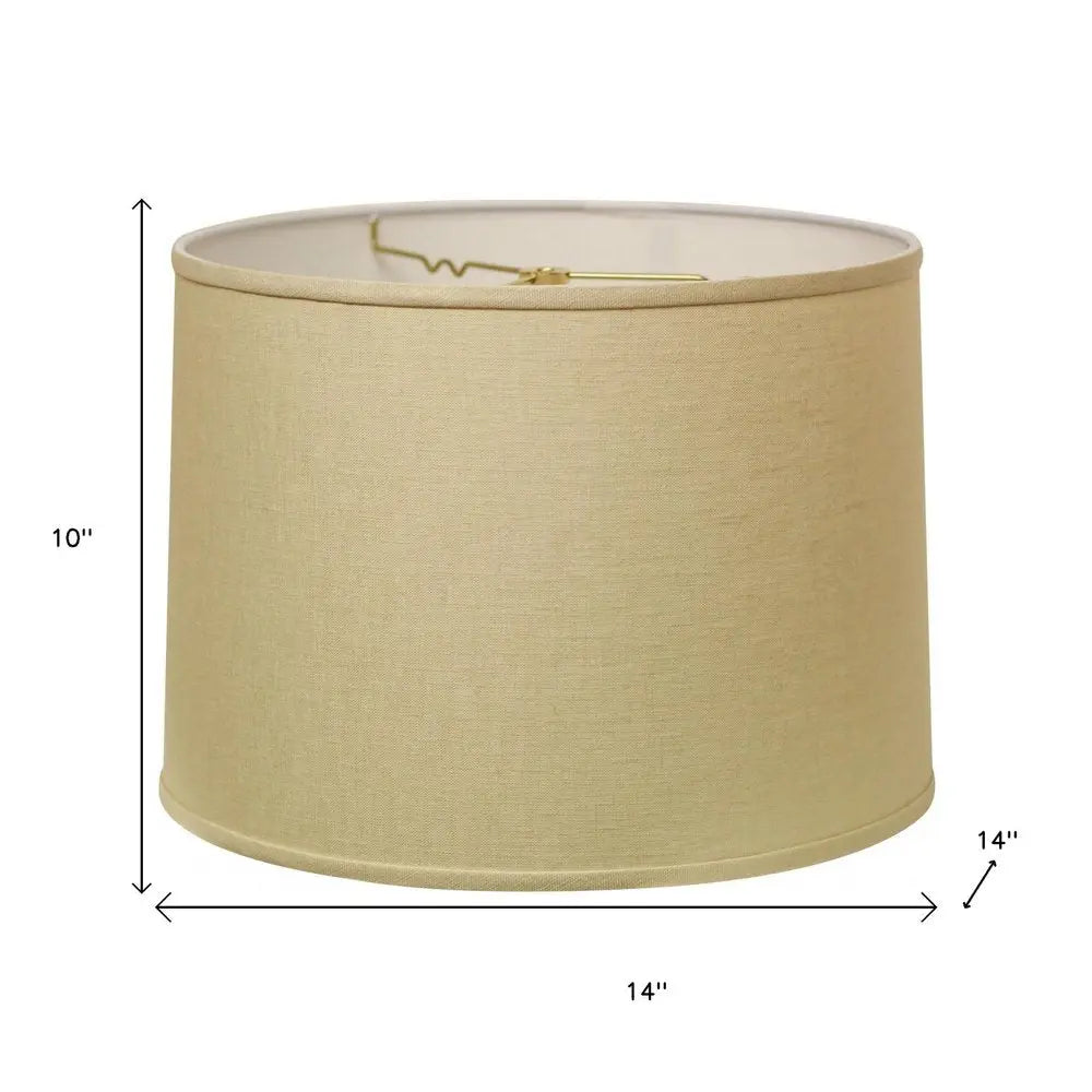Beige Linen Drum Lamp Shade HomeRoots