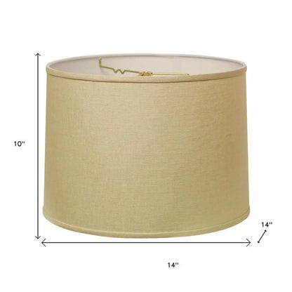 Beige Linen Drum Lamp Shade HomeRoots