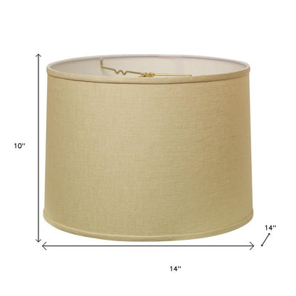 Beige Linen Drum Lamp Shade HomeRoots