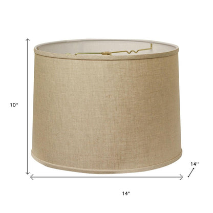 Dark Brown Linen Drum Lamp Shade HomeRoots