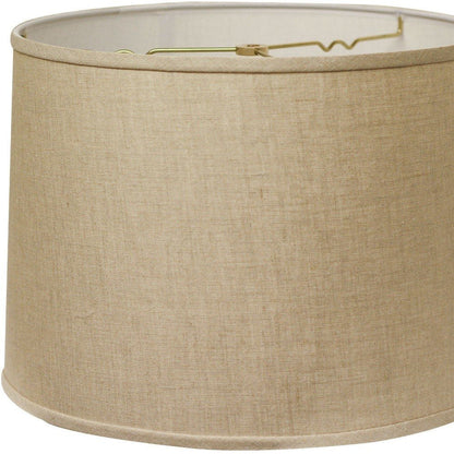 Dark Brown Linen Drum Lamp Shade HomeRoots