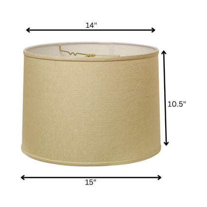 Beige Linen Drum Lamp Shade HomeRoots