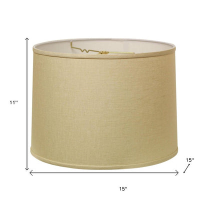 Dark Brown Linen Drum Lamp Shade HomeRoots