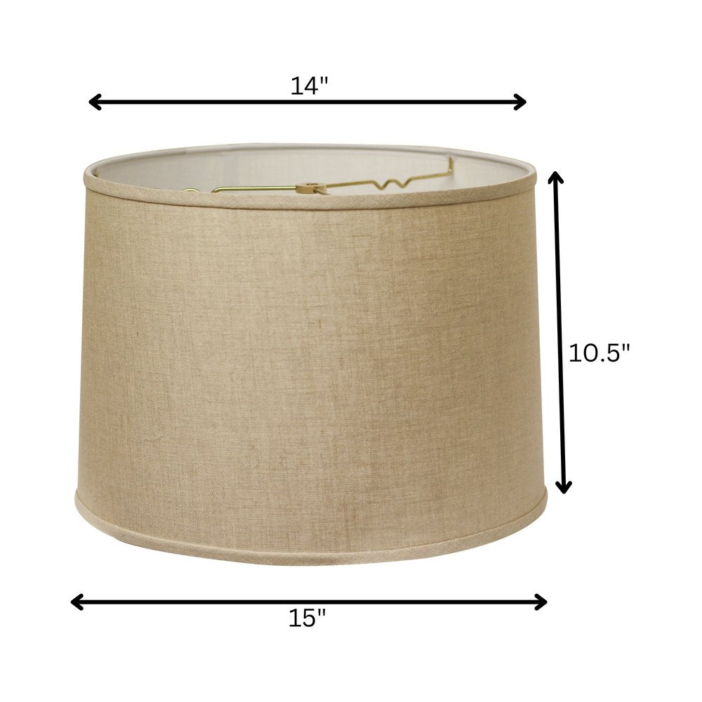 Beige Linen Drum Lamp Shade HomeRoots