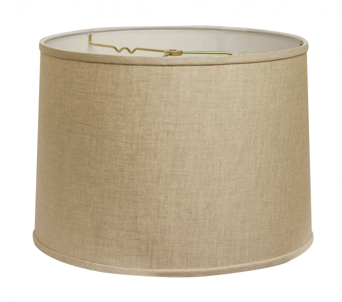 15" Parchment Biege Throwback Drum Linen Lampshade