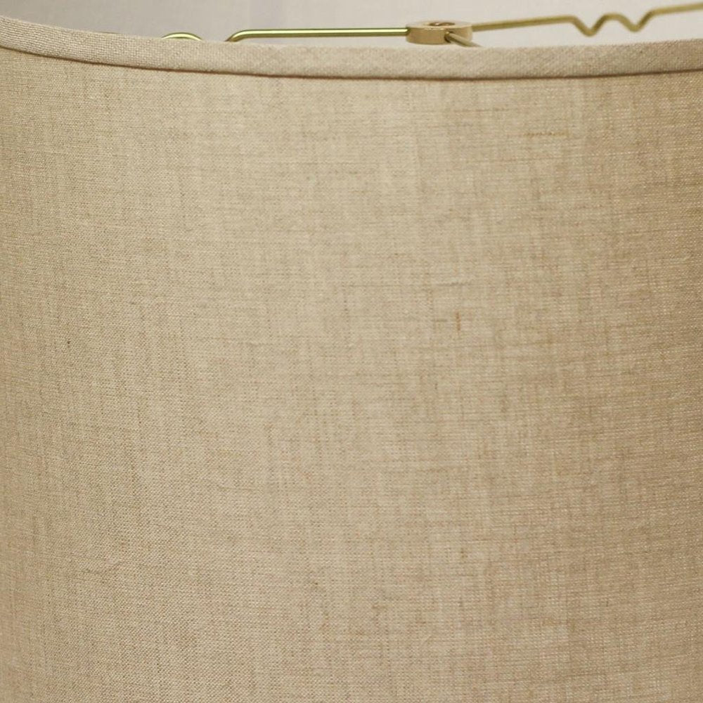 Dark Brown Linen Drum Lamp Shade HomeRoots