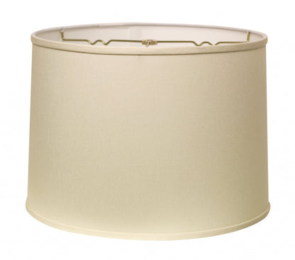 16" White Throwback Drum No Slub Lampshade