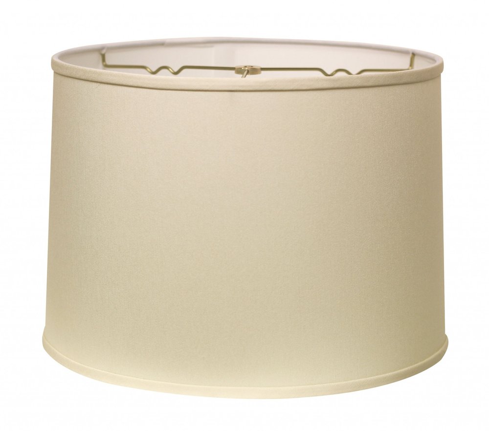 Ivory No Slub Innsbruck Drum Lamp Shade — view 1