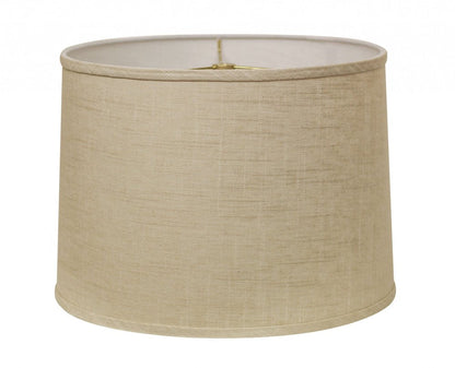 Light Yellow Linen Drum Lamp Shade