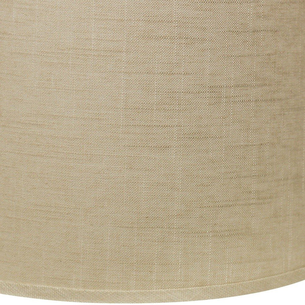 Light Yellow Linen Drum Lamp Shade HomeRoots