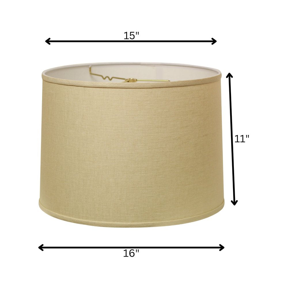 Beige Linen Drum Lamp Shade HomeRoots