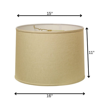 Beige Linen Drum Lamp Shade HomeRoots