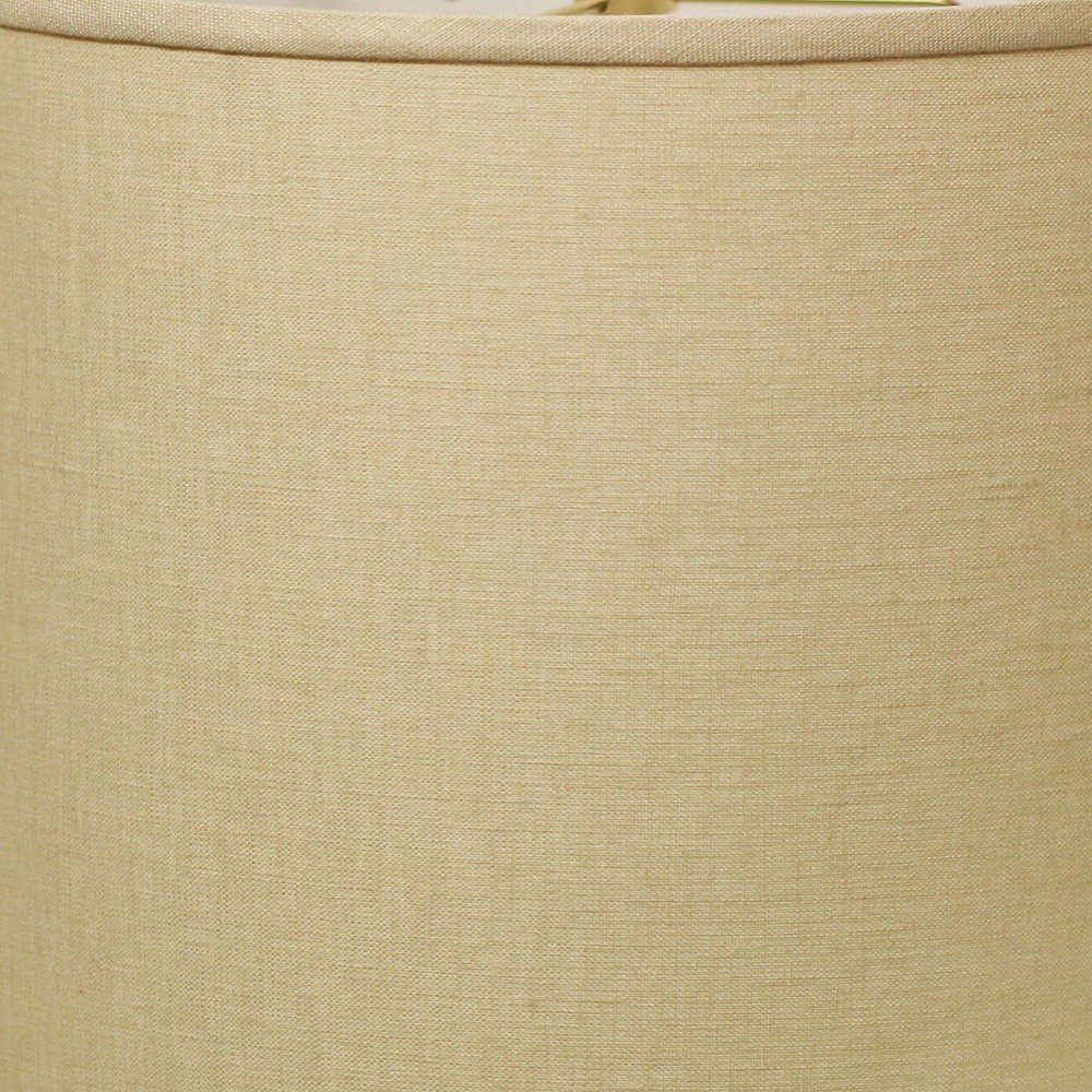 Beige Linen Drum Lamp Shade — view 4