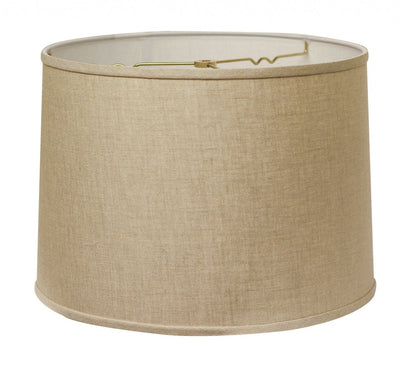 16" Dark Wheat Throwback Drum Linen Lampshade HomeRoots