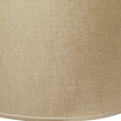 16" Dark Wheat Throwback Drum Linen Lampshade HomeRoots