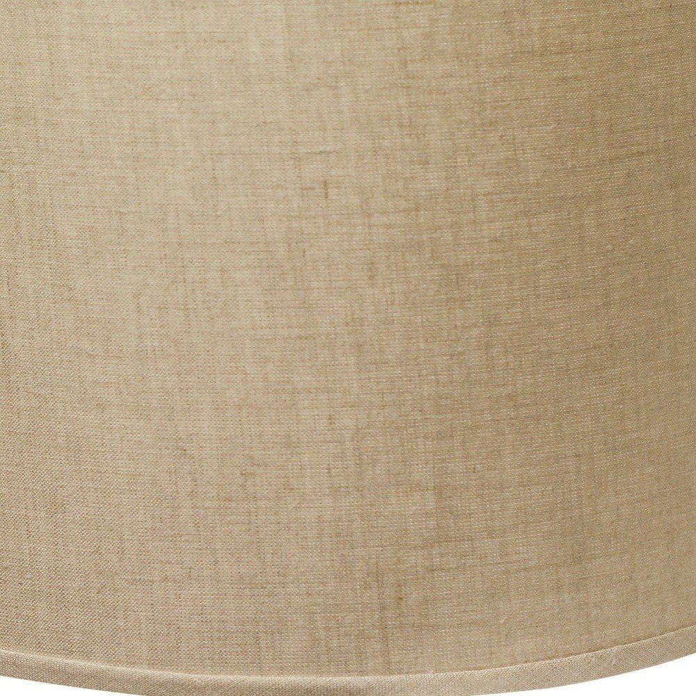 White Linen Drum Lamp Shade HomeRoots