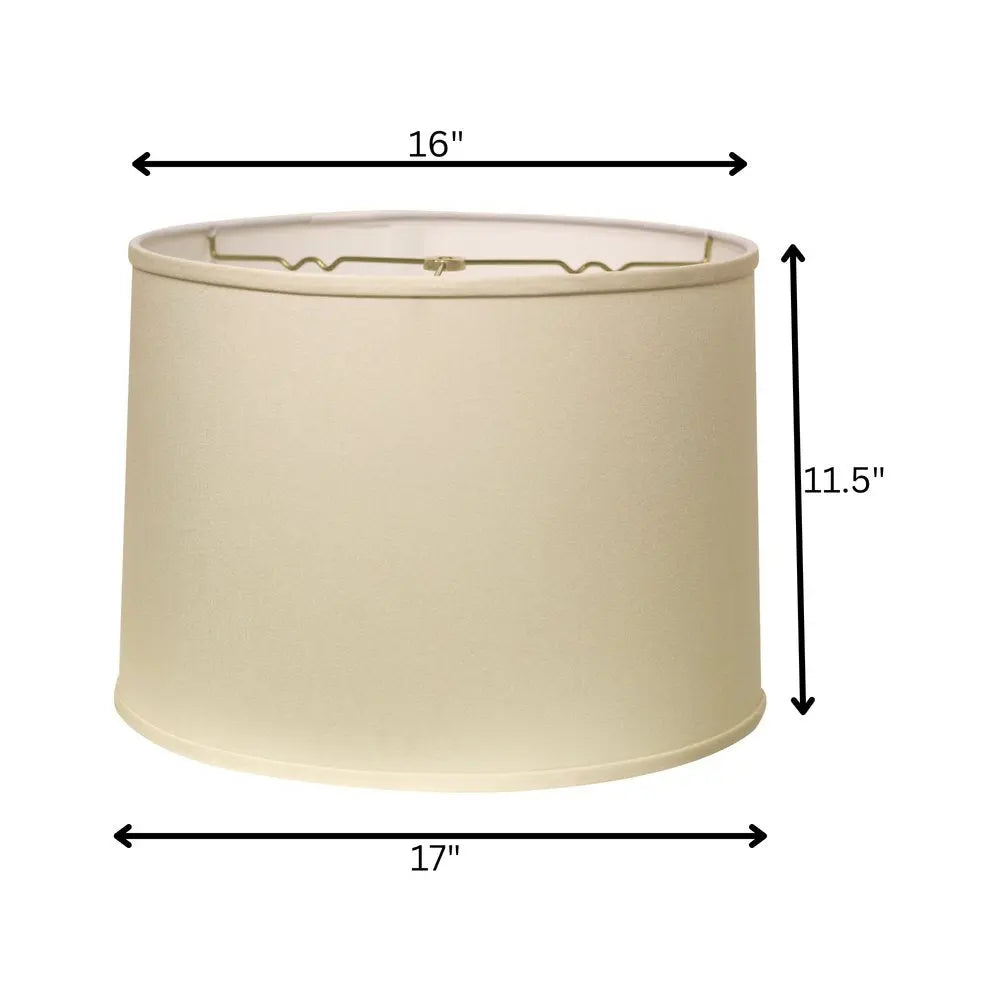 Ivory No Slub Innsbruck Drum Lamp Shade HomeRoots