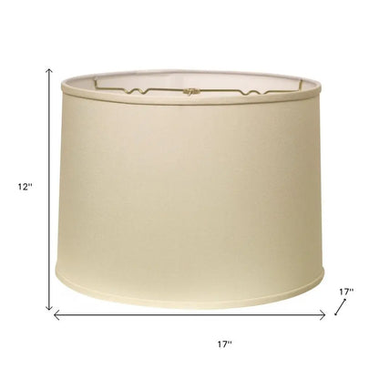 Ivory No Slub Innsbruck Drum Lamp Shade HomeRoots