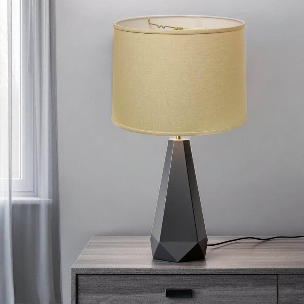 Beige Linen Drum Lamp Shade HomeRoots