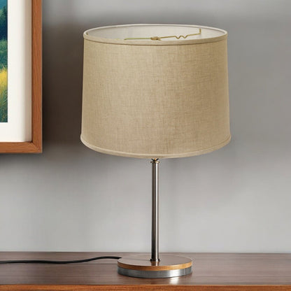 Dark Brown Linen Drum Lamp Shade HomeRoots