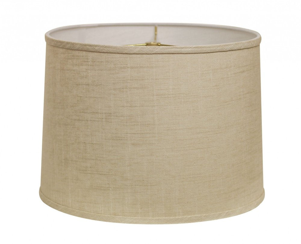 Light Yellow Linen Drum Lamp Shade HomeRoots