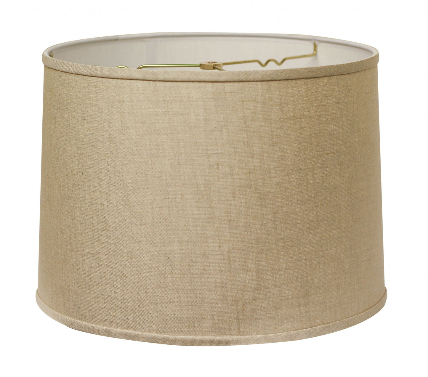 18" Parchment Biege Throwback Drum Linen Lampshade