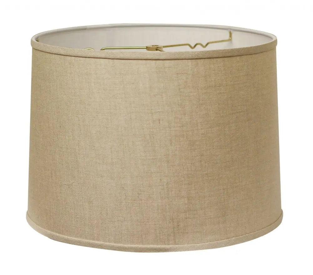 Dark Brown Linen Drum Lamp Shade HomeRoots