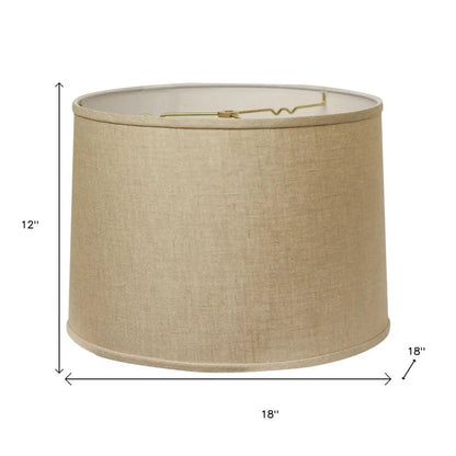 Dark Brown Linen Drum Lamp Shade HomeRoots