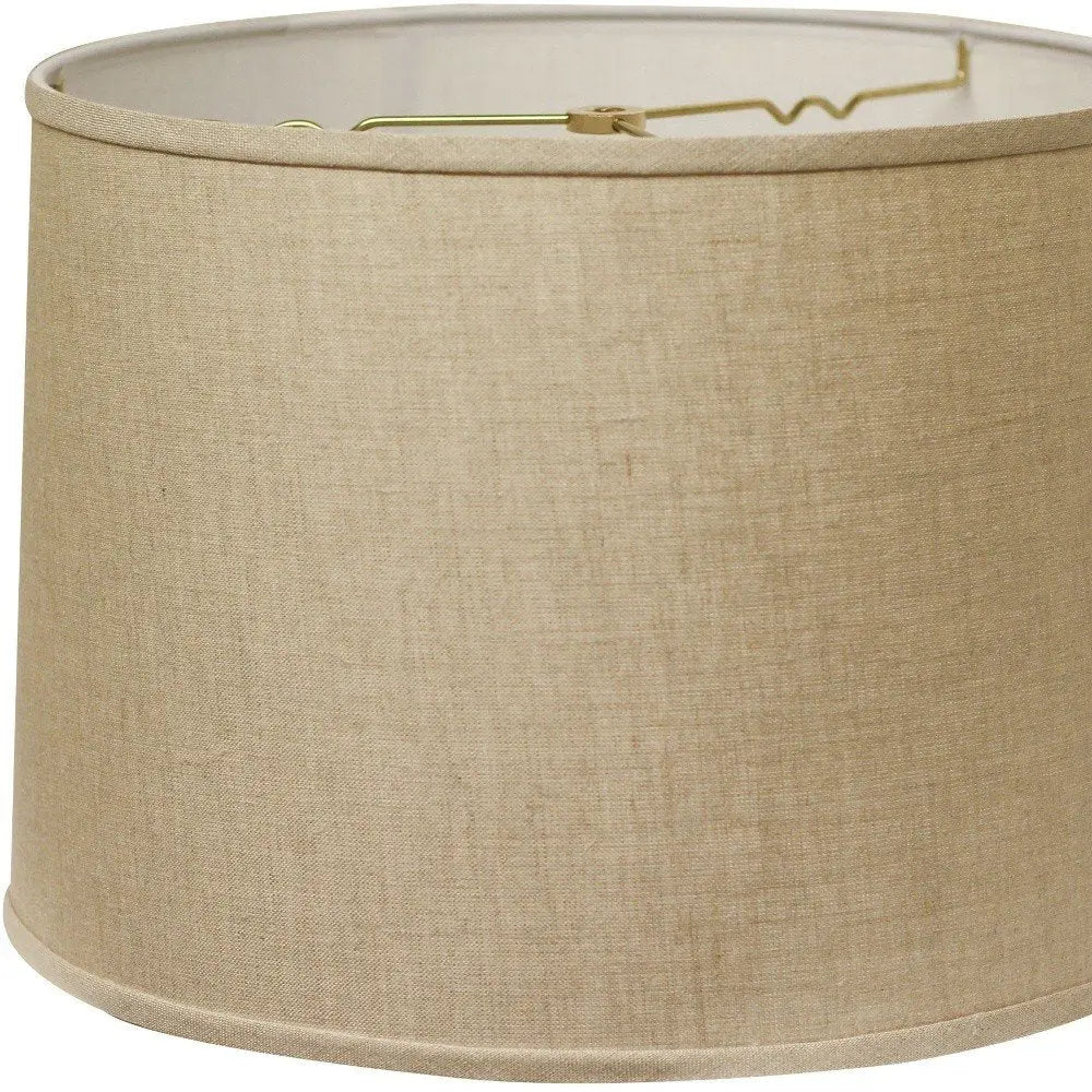 Dark Brown Linen Drum Lamp Shade HomeRoots