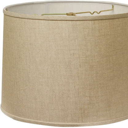 Dark Brown Linen Drum Lamp Shade HomeRoots