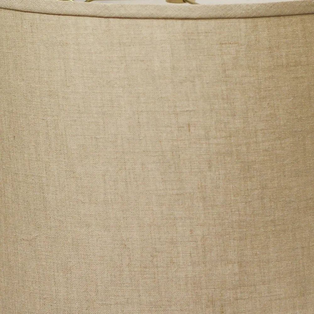 Dark Brown Linen Drum Lamp Shade HomeRoots