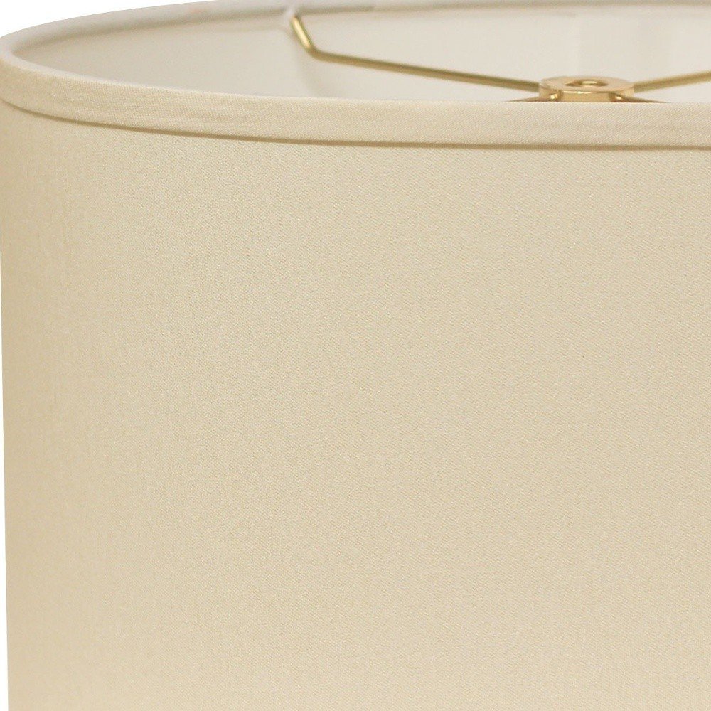 Ivory No Slub Innsbruck Oval Lamp Shade HomeRoots