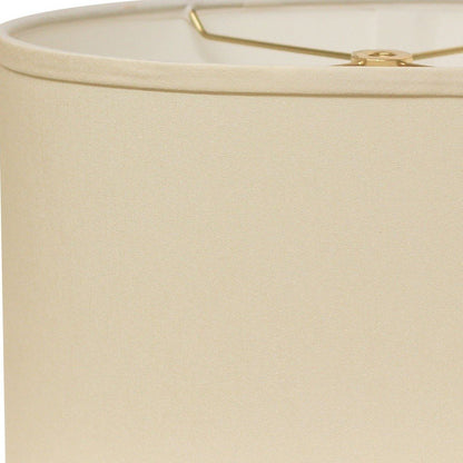 Ivory No Slub Innsbruck Oval Lamp Shade HomeRoots