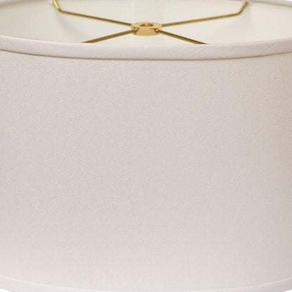 White No Slub Innsbruck Oval Lamp Shade HomeRoots