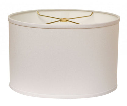 White No Slub Innsbruck Oval Lamp Shade HomeRoots