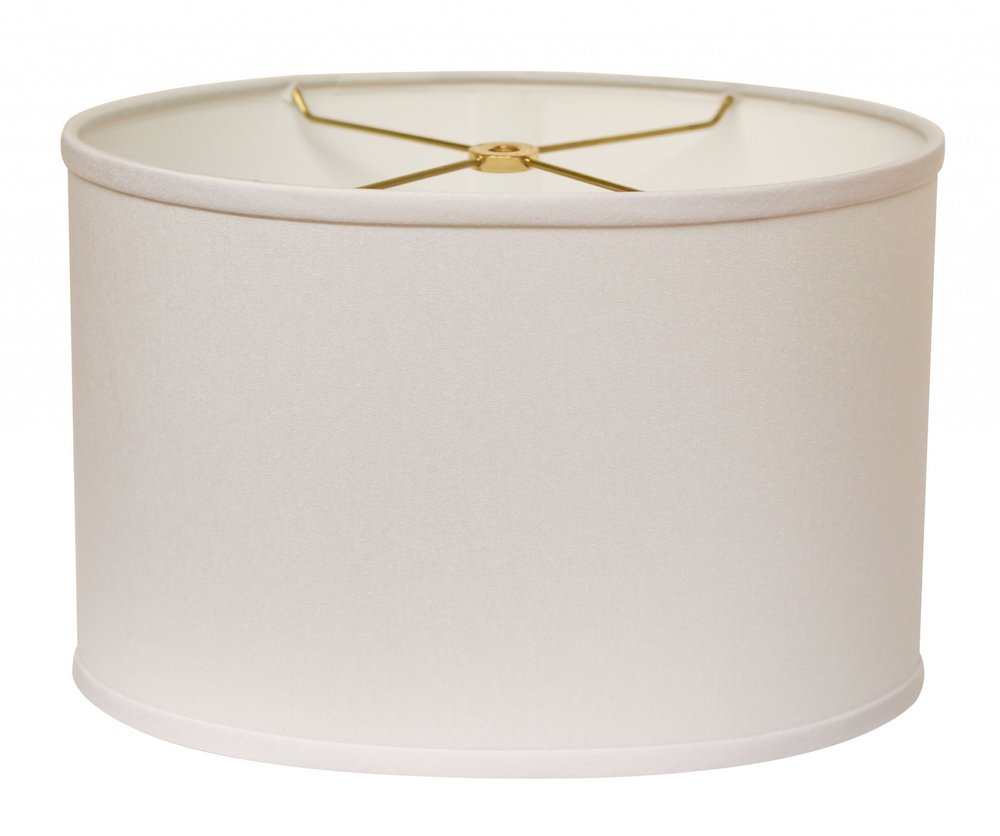 White No Slub Innsbruck Oval Lamp Shade — view 1