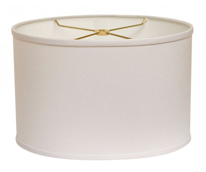 White No Slub Innsbruck Oval Lamp Shade HomeRoots