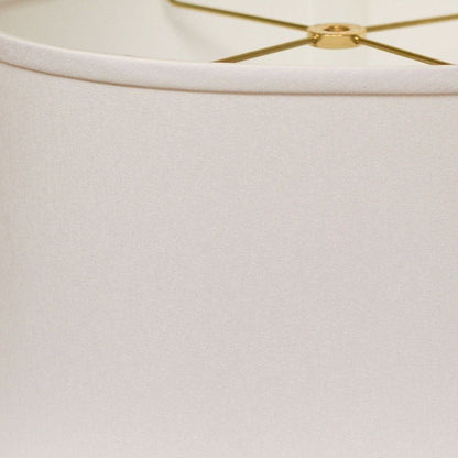 White No Slub Innsbruck Oval Lamp Shade HomeRoots