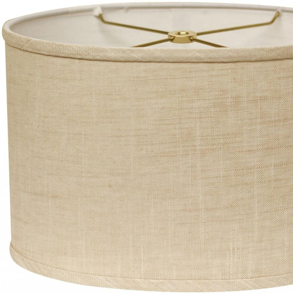 Light Yellow Linen Oval Lamp Shade HomeRoots